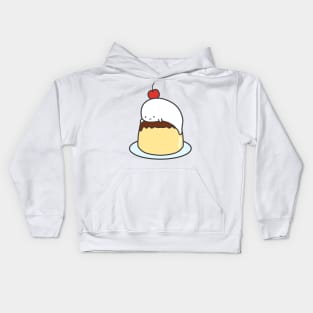 Seal on Pudding Kawaii Cute Anime Seal Animal Cherry Japanese Harajuku Kids Hoodie